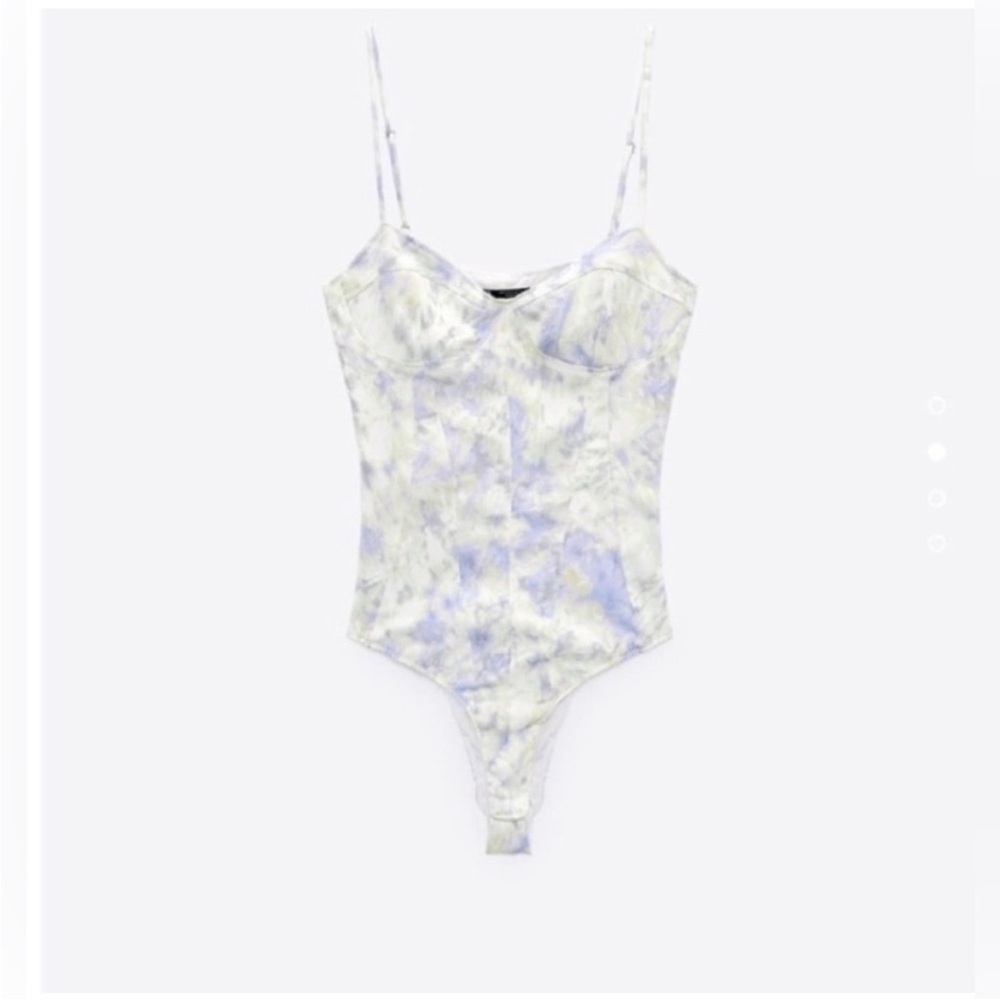 Zara Tie Dye Bustier Bodysuit